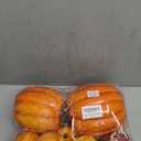 Winlyn 7 Pcs Assorted Artificial Orange Pumpkins Harvest Decorative Foam Pumpkins for Farmhouse Rustic Fall Thanksgiving Halloween Tabletop Centerpiece Mantel Shelf Kitchen Decoration