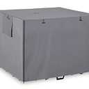 Dalema 36Inch Wire Dog Crate Cover,Durable Windproof Privacy Polyester Pet Kennel Covers,Breathable Blackout Cover for 1/2/3 Door Dog Cage. (36" L x 23" W x 25" H,Grey)