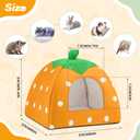 Actails Guinea Pig Hideout Warm Fleece Small Animal Bed Washable Pet Cushion Winter Warm Sleeping Nest for Hamster Rabbit Chinchilla