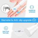 Shower Curtain Rod 28 to 48 inches 2PCS,Spring Tension Curtain Rod White Expandable Rods Adjustable Rods for Window, Wardrobe, Doorway, Kitchen