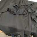 Women Plus Size Long Formal Dress Short Sleeve Chiffon Ruffle V Neck High Low Split Wedding Guest Maxi Dresses, Size: 4XL