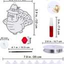 Winlyn 24 Sets Thanksgiving Suncatchers Ornaments Decorations DIY Window Paint Art Suncatchers Craft Kits Turkey Pumpkin Sun Catchers for Kids Classroom Activity Autumn Harvest Party Art Project