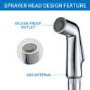 Kitchen Sink Side Sprayer Head Replacement Universal Fit Sink Spray Attachment, Household Kitchen Sink Sprayer Replacement Parts, Chrome Finish