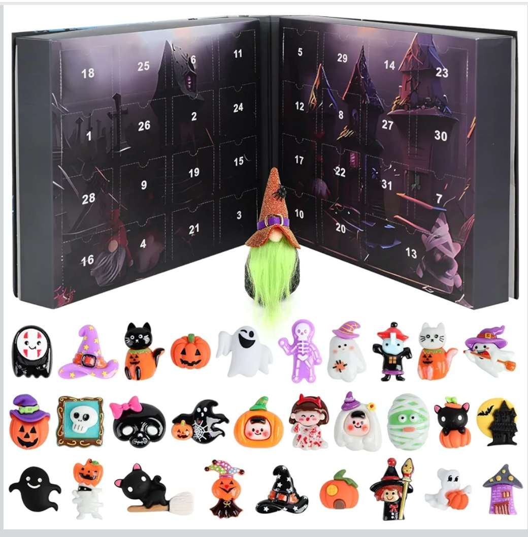 2024 Halloween Countdown Advent Calendar - Limited Edition Gnome Blind Box | 31 Days of Surprises and Festive Fun