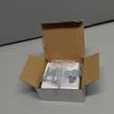 Glass Crystal Clear Brushed Nickel 4 Pack Drawer Dresser Kitchen Cabinet Knobs Cabinets Pulls Knob, Solid Base Cupboard Closet Drawers Hardware Handles, Bathroom Bedroom Pull Satin Brass Knobs (Octagon)