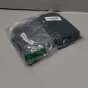 Amazon Essentials Women's Fluid Twill Short Puff Sleeve Ruffle Smocked Shirt, Dark Green, X-Large