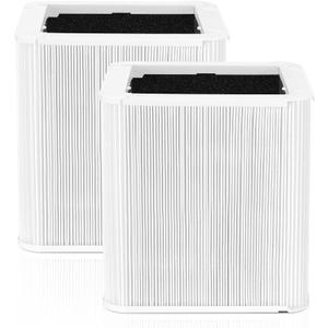 211+ Replacement Filter Compatible with Blue Air 211 Air Purifier, Fit for Blue Air Filter Replacement 211, Foldable Particle and Activated Carbon Fits for Blue Pure 211+ Air Purifier (Non-Auto) (White)