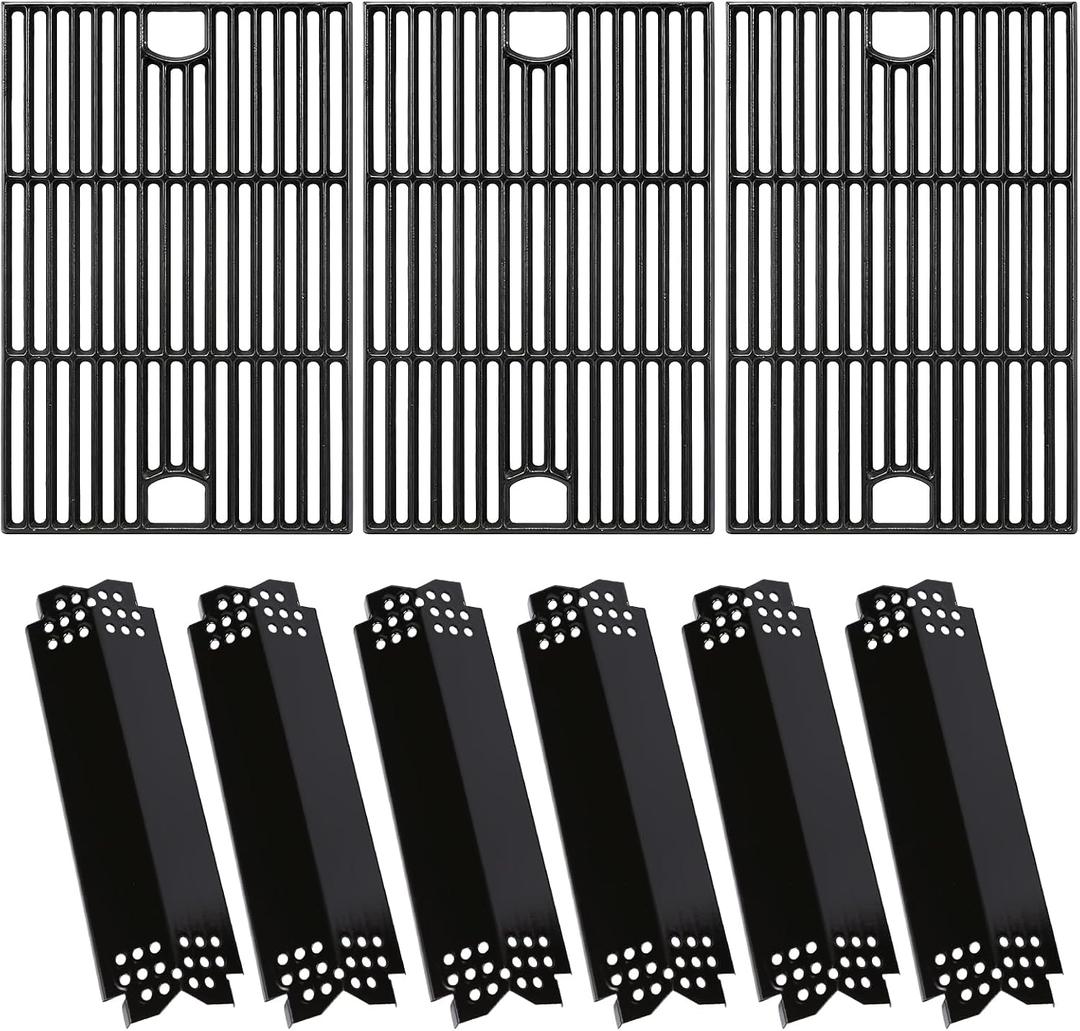 Hisencn Heat Plates and Grill Grates Kit for Nexgrill 720-0896X/720-0898