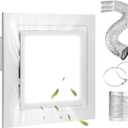 (Panel size:12inch)Bathroom Exhaust Fan with Light, Ceiling Mount, 110 CFM 1.0 Sones 4 Inch Duct, Quiet Square Bath Fan Light Combo, Shower Exhaust Fan with Light(XL) (X Large)