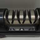 Electric Knife Sharpener for Kitchen, 3-Stage Knife Sharpener Electric with 100% Diamond Abrasives, 20 Precision Angle Guide, Fast & Safe Sharpening for Chef Knives, Home Use & Beginners (Black)