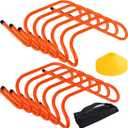 12 Hurdles Training Speed Agility Training Durable with 10 Marker Cone