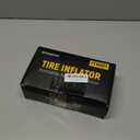 Inzeetor 150 PSI Tire Inflator Portable Air Compressor, 12V DC Auto Shutoff Air Pump with Digital Pressure Gauge and Emergency LED Light for Car Tires, Bicycle & Balloons, Pink