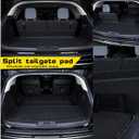 Cargo Mat & Backrest Mats Compatible with 2022-2025 Lexus LX 600 (Only Fits 7 Passenger Models) - TPE All Weather Rear Cargo Liner Rear Trunk Liner Back Seat Cover Protector