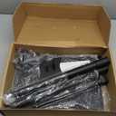 Projector Stand Tripod Adjustable, Laptop Height from 23.5 to 46.5 inches with Gooseneck Phone Holder, Floor for Office, Home, Stage, Studio, DJ Racks Holder Mount, 23.5inch-46.5inch (Black)