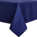 Tablecloth Royal Blue Jacquard Rectangle Table Cloth 54 X 104 Inch, Water Resistant and Wrinkle Free Table Cover for Outdoor,Indoor,Party,Wedding,Dining Room