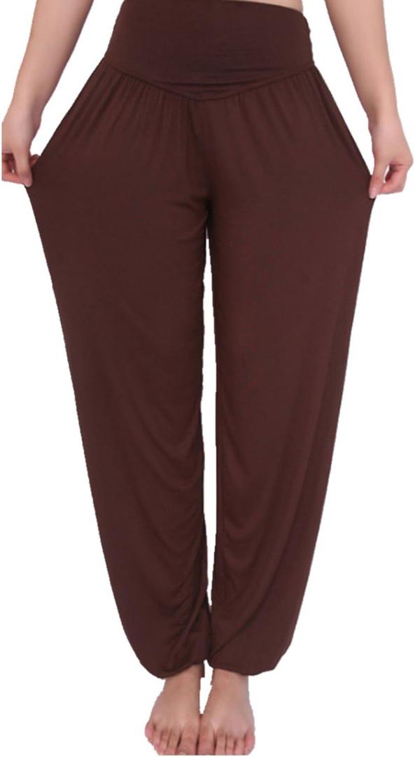 Super Soft Woman Modal Harem Pants Elastic Yoga Pants Dance Pants Sport Pants (S)
