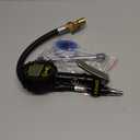 AZUNO Digital Tire Inflator with Pressure Gauge, 200 PSI, Heavy Duty Air Compressor Accessories, w/Rubber Hose Lock on Air Chuck and Quick Connect Coupler