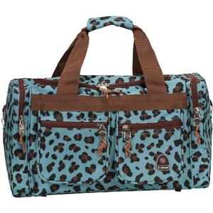 Rockland Duffel Bag (19-Inch, Blue Leopard)