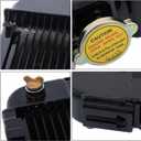 2 Row Aluminum Radiator 15553-72060 Replacement for Kubota B6100 B7100 B6100HST-DT B6100HST-E B7100HST-DT B7100HST-E