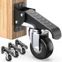 HOLKIE Retractable Casters Heavy Duty Casters with Lifting and Lowering Function Maximum Load of 700 lbs (4 casters) for Workbenches or Other Equipment