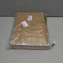 Ficerd 3 Pack Women's Ribbed Long Sleeve Tops, Crew Neck Slim Fit Undershirts Knit Basic Casual Stretch Layering Tee Shirts (Medium, Light Haze Blue, Red Bean Paste, Cold Brown)