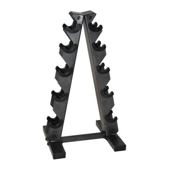 "A" FRAME DUMBBELL RACK RK-12BLS "A" FRAME DUMBBELL RACK RK-12BLS