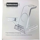 Charging Station for Samsung, SwanScout 703S, Wireless Charger for Samsung Galaxy S25 Ultra/S25+/S25/S24 Ultra/S24+/S24/S23, Galaxy Watch Ultra/7/6/5/4, Galaxy Buds 3 Pro/3 (No Adapter) White