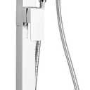 American Standard T184951.002 Contemporary Square Freestanding Tub Faucet for Flash Rough-in Valve, Polished Chrome