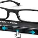 HEEYYOK 1.25 Reading Glasses Men Women TR90 Ultra Thin Blue Light Blocking Readers Mens Womens Cheaters Reading glasses Compact Portable Stretchable Slim Flat