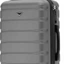 Carry On Suitcase 22x14x9 Hardside Built In TSA Lock & USB Port Lightweight Luggage Silent Double Spinner Wheels Maximum Overhead Carry-On Bag For American & United Approved Airlines