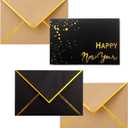 Winoo Design Heavy Duty Cards Boxed with Envelopes - 20 PK - 4x6 Inches Assorted Cards with Envelopes Bulk Greeting Cards Luxury (New Year)