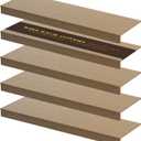 Wire Shelf Covers, 5Pcs 40"x16" Inch Shelf Covers for Wire Shelving, 0.39 Inch Thick (Not Wood), Moisture Resistant Wires Rack Cover with No Installation for Pantry, Closet, Kitchen