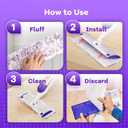 11 Pack Disposable Power Mop Pads Refills for Swiffer Power Mop,Multi-Surface Floor Cleaner for Tile, Vinyl, Laminate, Wood Floors - Safe for Kitchen, Bathroom & Home Use, Unscented