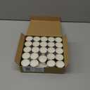 Stonebriar Unscented Long Burning White Tealight Candles, Bulk Pack, 6-7 Hour Burn Time, Smokeless Tealights for Parties, Weddings, Home, 50 Count