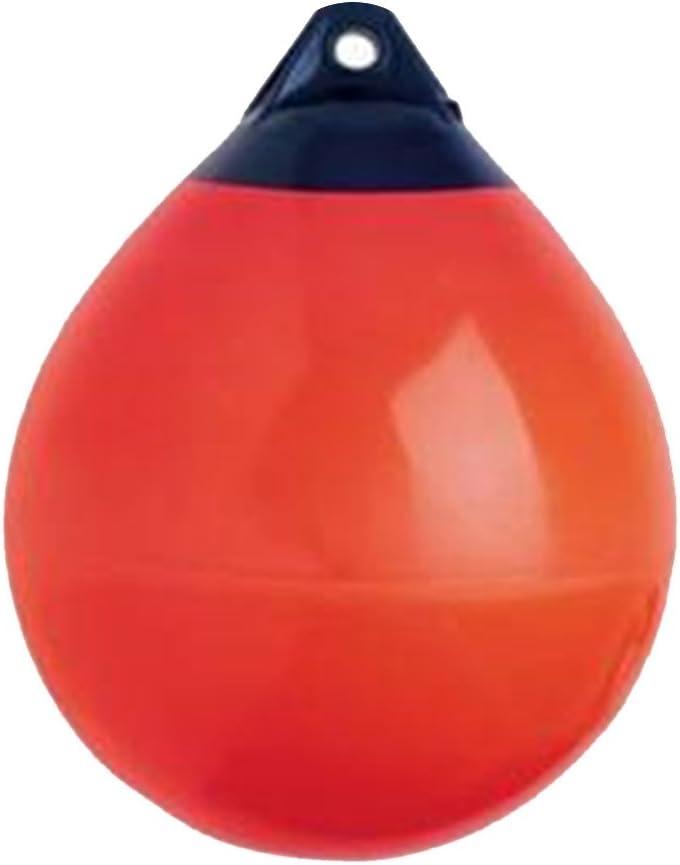 X-Haibei 1 Boat Fender Ball Round Anchor Buoy, Dock Bumper Ball Inflatable Vinyl Shield Protection Marine Mooring Buoy (A29(D11.4*H13.8 INCH), RED)