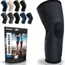 POWERLIX Compression Knee Sleeve for Women & Men, Medical Knee Brace for Arthritis & Knee Pain Relief, Meniscus Tear & Injury Recovery, Knee Support & Protection for Working Out, Running & All Sports