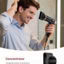 Dual Voltage Ionic Hair Dryer with Diffuser - 1875W High-Speed Blow Dryer for Women, Fast Drying, No Heat Damage, Low Noise, Lightweight, European Travel 110V-120V/220V-240V, Gifts for Women