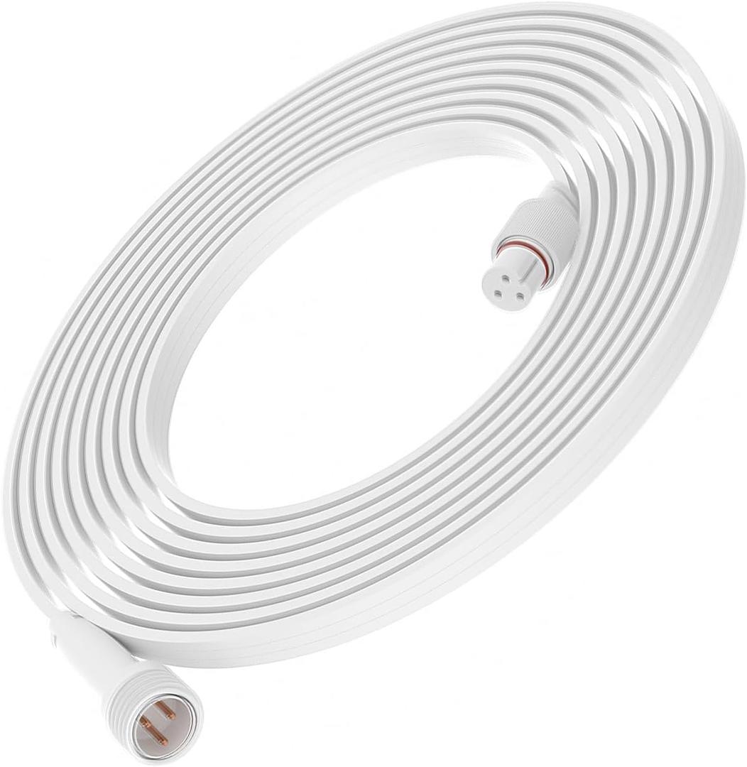 (16Ft) for Govee Outdoor Permanent Lighting Extension Cord, Compatible with Govee H705A, H705B, H705C, H706A, H706B, and H706C Models, IP68 Waterproof Rating (White)