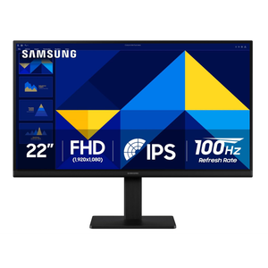 Samsung 22" (S30GD) Essential Monitor with IPS Panel and Tilt Only Stand, 100Hz Refresh Rate, Ergonomic Design, Advanced Eye Care, Game Mode, LS22D304GANXZA