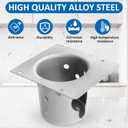Upgraded Fire Burn Pot Replacement Parts for Pit Boss Pro Series II 1150 1600 Pellet Grills FirePot for Pit Boss PB1150PS2 PB1150PS3 PB1600PS1 Grills Fire Pit Accessories with Screws