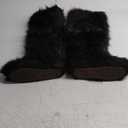 Snow Boots for Women 2024 Furry Boots Winter Knee High Flat Heel Fluffy Faux Fur Boots Size 37