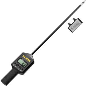 Hay Moisture Tester with 20" Reinforced Probe, Digital Hay Moisture Meter with Temperature Reading for Alfalfa, Hay Bales, Square and Round Bales, Carry Bag Included,Black