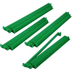 Pcs 18.7 Inch Green Acrylic Mahjong Tile Racks with Pushers for Game Night American Mahjong Racks Tile Set for Mah Jong Lovers and Beginners 3Pcs
