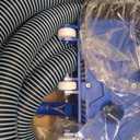 Pool Vacuum Kit Swimming Pool Vacuum Head with 1-1/2" x 30 ft Hoses Flexible Head with Wheels and 14 '' Cleaning Brush for Inground Swimming Supplies (with Bristles)