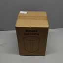 EmoH Small Bathroom Trash Can 2.1 Gallon /8-Liter Wastebasket, Modern Matte Black Stainless Steel Garbage Bin for Bedroom, Home Office, Toilet, RV, Under Sink, Near Desk