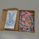Riceshoot Boy or Girl Gender Reveal Sash Mom to Be Sash Dad to Be Pins with Flower Headband Wristband for Baby Showe Party (Blue,Pink,Bear Theme)