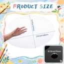 Geetery Large Paint Palette 24 x 17 Inch Acrylic Clear Painting Palette with Thumb Hole Non-Stick Art Pallet for Watercolor Oil Painting