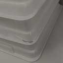 IRIS USA File Box, Plastic File Organizer with Lids for Letter/Legal File, Portable Document Box For Moving, Storage Bin with Durable and Secure Lid, Stackable Nestable BPA-Free, Clear 35 Qt. 4 Pack