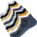 IBEILLI Men's Casual Ankle Socks Combed Cotton Soft Short Athletic No Show Low Cut Socks For Men (10 Pack 5 Color)