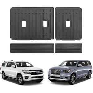 for 2018-2024 2025 Ford Expedition/Max/Lincoln Navigator/L 3rd Rear Seat Backrest Mat TPE Rubber Protection Mat Accessories (Backrest Mat)
